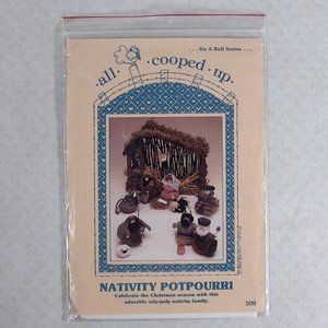 All Cooped Up Craft Pattern Nativity Potpourri 508 Roly Poly 1990 B Tuttle UNCUT